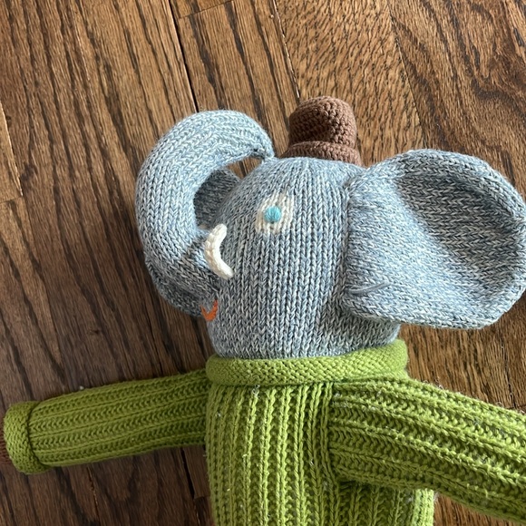 Blabla Toys Hercule the Elephant Knit Toy Stuffy 14” - Picture 4 of 7